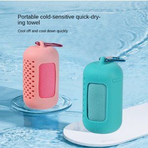 Portable Travel Cool Towel,Microfiber Sports Fitness Yoga Portable Cooling Towe